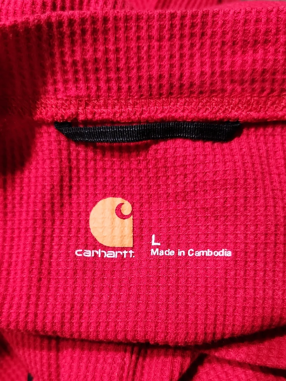 Carhartt Base Layer Red Thermal Union Suit Long John's Size Large